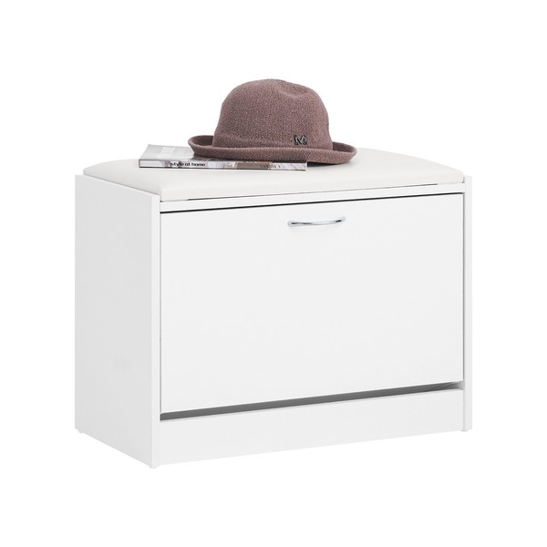 Sobuy Schuhbank,Sitzbank,Schuhregal, Schuhkipper,Mit 1 Klappe, FSR16-W-image