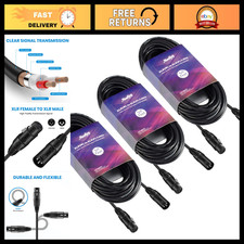 Moukey XLR Cables 50ft Microphone Cable, XLR Male to XLR Female Mic Speaker Cabl