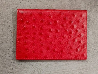 Geldbörse Strauß Rot 9x12 cm Pam Milano Genua