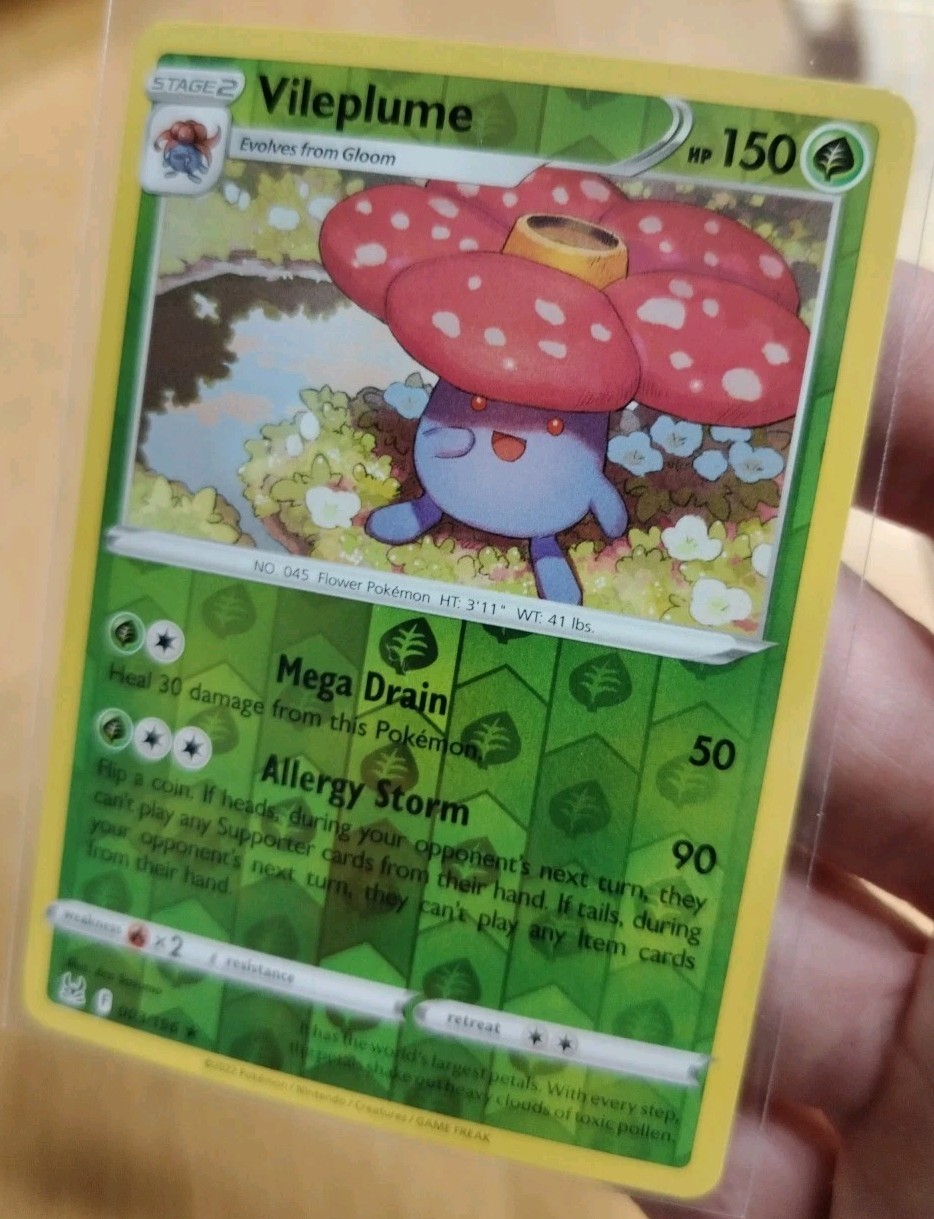 Pokemon Card Single Vileplume Reverse Holo Rare 003/196 Near Mint 