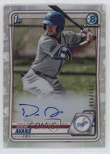 2020 Bowman Chrome Prospect Auto Refractor 81/499 Drew Avans #CPA-DA Auto 04u9