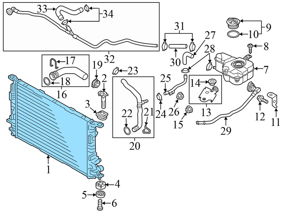 2011-2018 AUDI A8 QUATTRO - Radiator 4H0121251B - Image 4 of 4