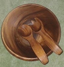 Vintage Salatschüssel  mit passendem Salatbesteck