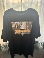 New Pittsburgh Penguins Black T-Shirt Men's 2XL