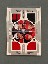 Martin Necas Lucas Wallmark Janne Kuokkanen Haydn Fleury 2017-18 Premier Jersey