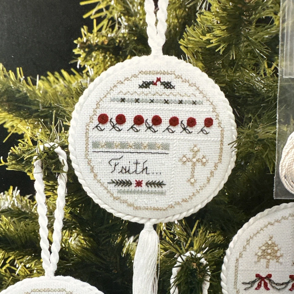 Christmas Virtues Cross Stitch Pattern Victoria Sampler And #2 Accessory Pack - Image 3 of 4