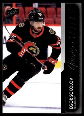 2021-22 Upper Deck Young Guns Acetate 2021-22 Update Egor Sokolov Ottawa