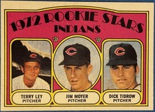 Click to enlarge Indians 1972 Rookie Stars (Terry Ley / Jim Moyer / Dick Tidrow)