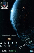 SYDNEY CHANDLER SIGNED ALIEN EARTH 11X17 PHOTO WENDY FX SHOW BAS COA