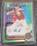 2022 Bowman Draft Chrome Picks Green Refractor /99 Landon Sims Auto