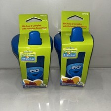 New Seseme Street Elmo Baby Toddler Sippy Cups Lot Of Two
