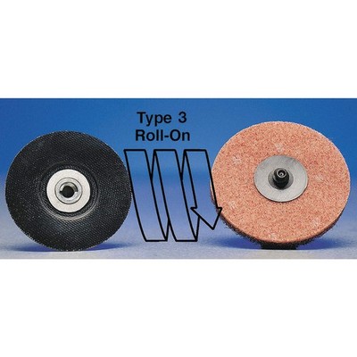 MERIT 08834167120 Quick-Change Sand Disc,3 in Dia,TR,PK50 2KNL2