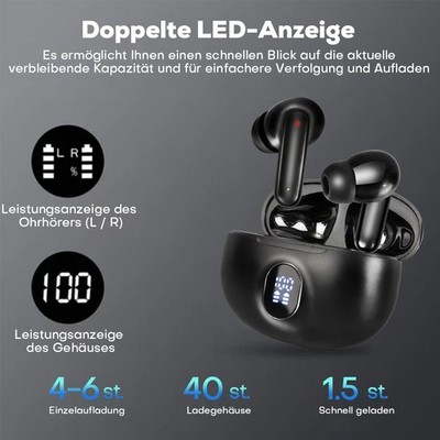 Bluetooth 5.4 Kopfhörer f. Samsung Galaxy In-Ear Kabellos Ohrhörer Touch Headset