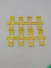 Vintage Mattel Hot Wheels Sizzlers Fat Track Joiner Connector Yellow Lot of 8