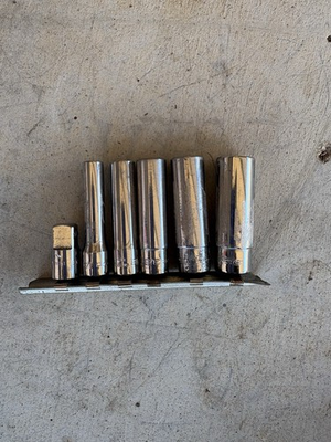 #ad #ad Snap On 1 4 Drive Deep Socket Set With 3 8 Drive Adapter With Rail $19.00