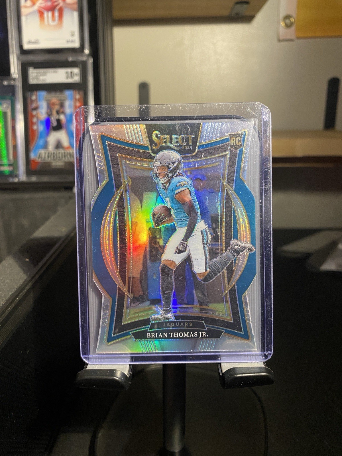 2024 Panini Select - Concourse Brian Thomas Jr. #91 Silver Prizm Die-Cut (RC)