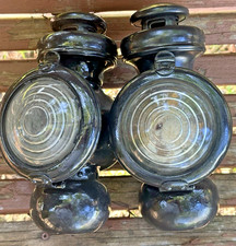Model T Ford Vintage Antique Pair Kerosene Cowl Lights Lamps Nice Condition Model T Ford Vintage Antique Pair Kerosene Cowl Lights Lamps Nice Condition