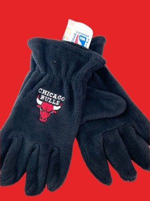 Chicago Bulls Vintage Late '90s NBA Women's Black Fleece NOS Gloves