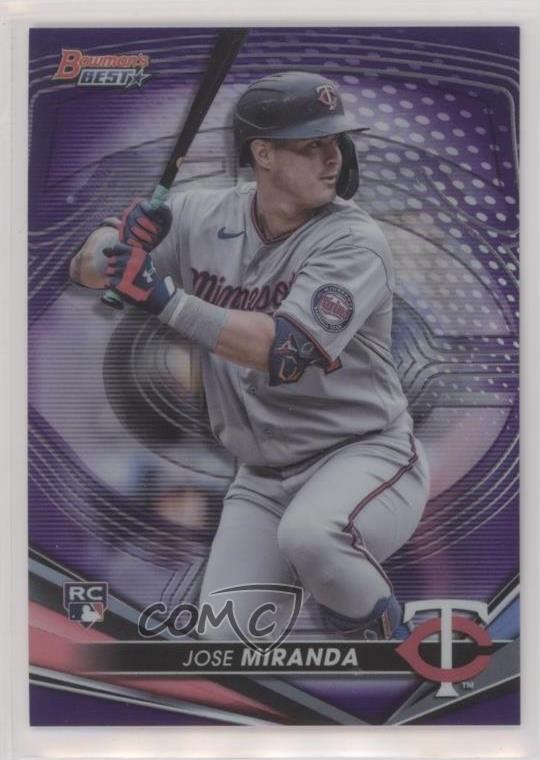 2022 Bowman's Best Purple Refractor /250 Jose Miranda #59 Rookie RC