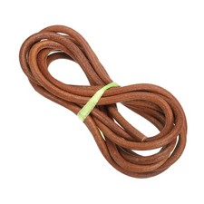8mm corde cuir tressé rond pour bijoux, marron (3 verges)