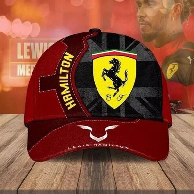 Lewis Hamilton X Scuderia Ferrari Classic Cap - Best Gift For Fans