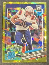 2023 Donruss Optic Kayshon Boutte Rookie Gold Cracked Ice Prizm /10 RC #370