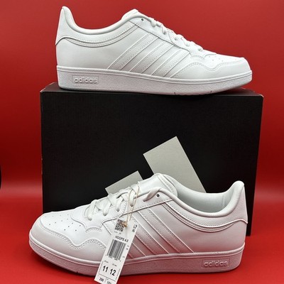 New Adidas Hoops 4.0 Mens 11 Shoe Triple White Sneakers Skate Trainer
