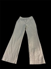 Vintage 90s Y2K St. John Sport Marie Gray Beige Flare Leg Pants Women's Size 8