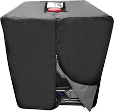 IBC Tote Protective Cover for 275 Gallon 1000L Outdoor Rain Barrel Tank, Water