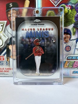 2025 Topps Chrome James Wood RC Major League Minis Case Hit Black /10 #MM-9