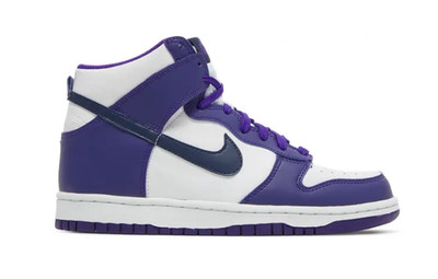 Youth Nike Dunk High GS 'White Midnight Navy'