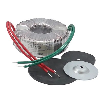 24V Trafo (Ringkerntransformator) 100VA, 230V zu 24V~/4,16A, 92x33mm, 15cm Kabel