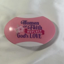 5 Piece Manicure Pedicure Nail Care Set Pink Religious Theme New Without Box