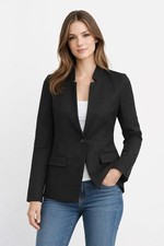 GAP Black Blazer One Button Closure Professional Workwear Jacket Size S