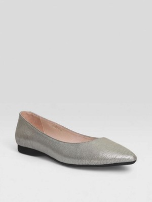 La Ballerina by Sonja Ricci Damen Ballerina Silber Leder Spitze 36,37,40 272