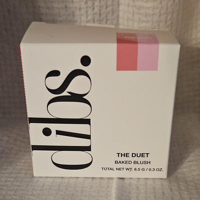 Dibs The Duet Baked Blush Duo Shimmer Pop Star Vegan Talc-Free 0.3 oz
