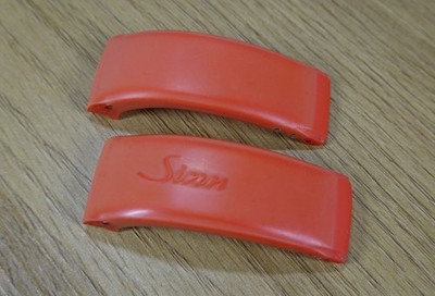 ORIGINAL SINN U1 U2 UX U16 U18 22 mm SILIKON GUMMI orange rot Band Faltschließe