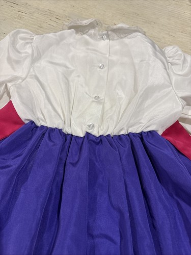 Ruth Of Carolina Dress Girls 6 Long Sleeve Victorian Pleated White Pink Purple - Picture 17 of 19