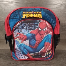 Marvel Spider Man Backpack Toddler Mini Bag Spider Sense Superhero Boys Kids 11"