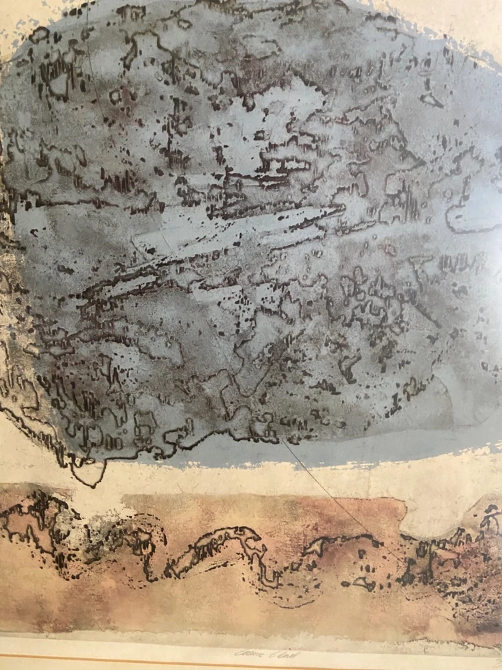 William Zingaro Nube Cósmica Aguatinta Grabado De Colección 1973 Abstracto Grande Foto 4 de 4