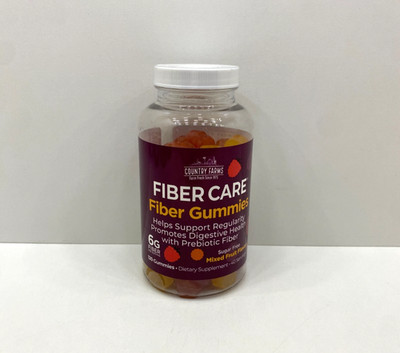 NEW Country Farms Fiber Care Fiber 6G Gummies Mixed Fruit 120 SEALED