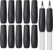 Mr. Pen Black Silicone Pencil and Grip, 12 12 Count Pack of 1 ,