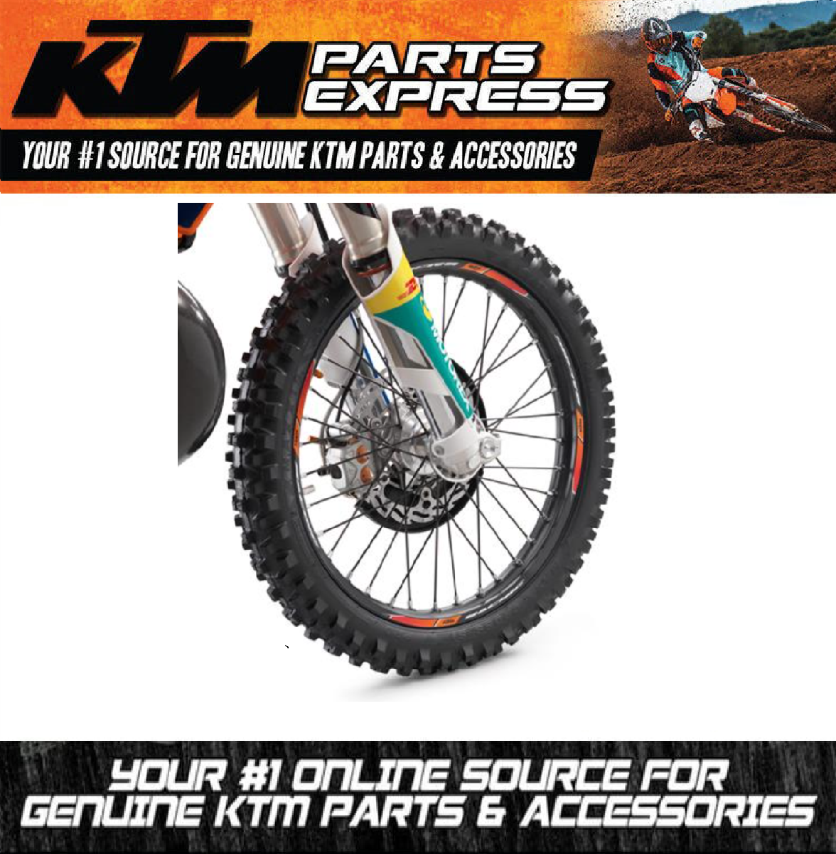 NEW KTM RIM DECALS STICKER KIT BLACK FITS ALL 125-530 CC 1998-2024