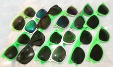 Sunglasses assorted various lot of 12 green plastic frame party favors