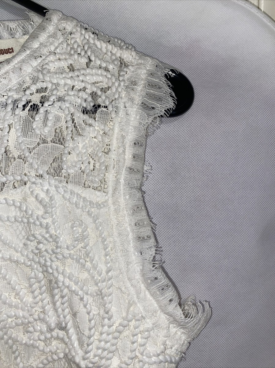 Sans Souci Lace White dress Gorgeous Small | eBay Sans Souci Lace White dress Gorgeous Small | eBay