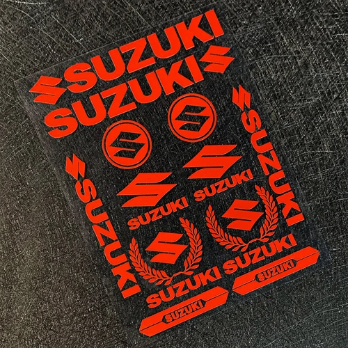 SUZUKI Motorrad Aufkleber Zubehör Abziehbilder Sticker Roller Heckbox Dekoration - Picture 6 of 12