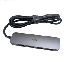 Uni USB C to USB Hub Multiport Adapter, Aluminum 4 Ports