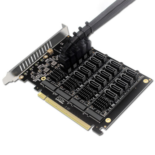 Adapter Card M.2 To SATA 3.0 M.2 MKEY PCI-E Expansion Card 5/6 Port SATA3.0 s - Picture 1 of 17