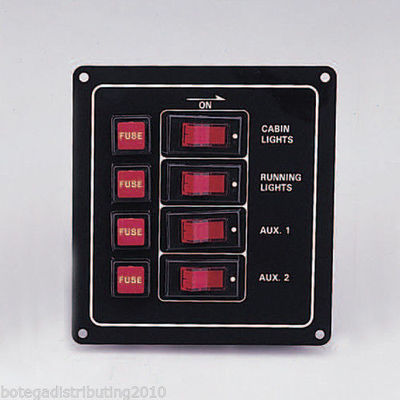 Buy SEAWORLD 12V BOAT 4 SWITCH VERTICAL BOAT PANEL In Cheap Price On - Foto 2