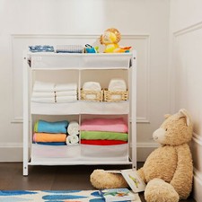 Baby Diaper Stacker Nursery Essentials Organizer and Storage 4 Compartments New